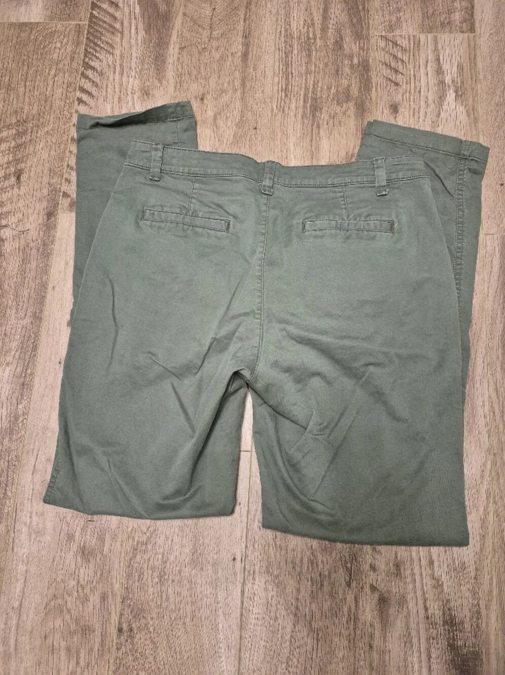 Gap Women's Preppy Casual Olive Girlfriend Khaki Chino Pants Size 6T - Picture 7 of 7